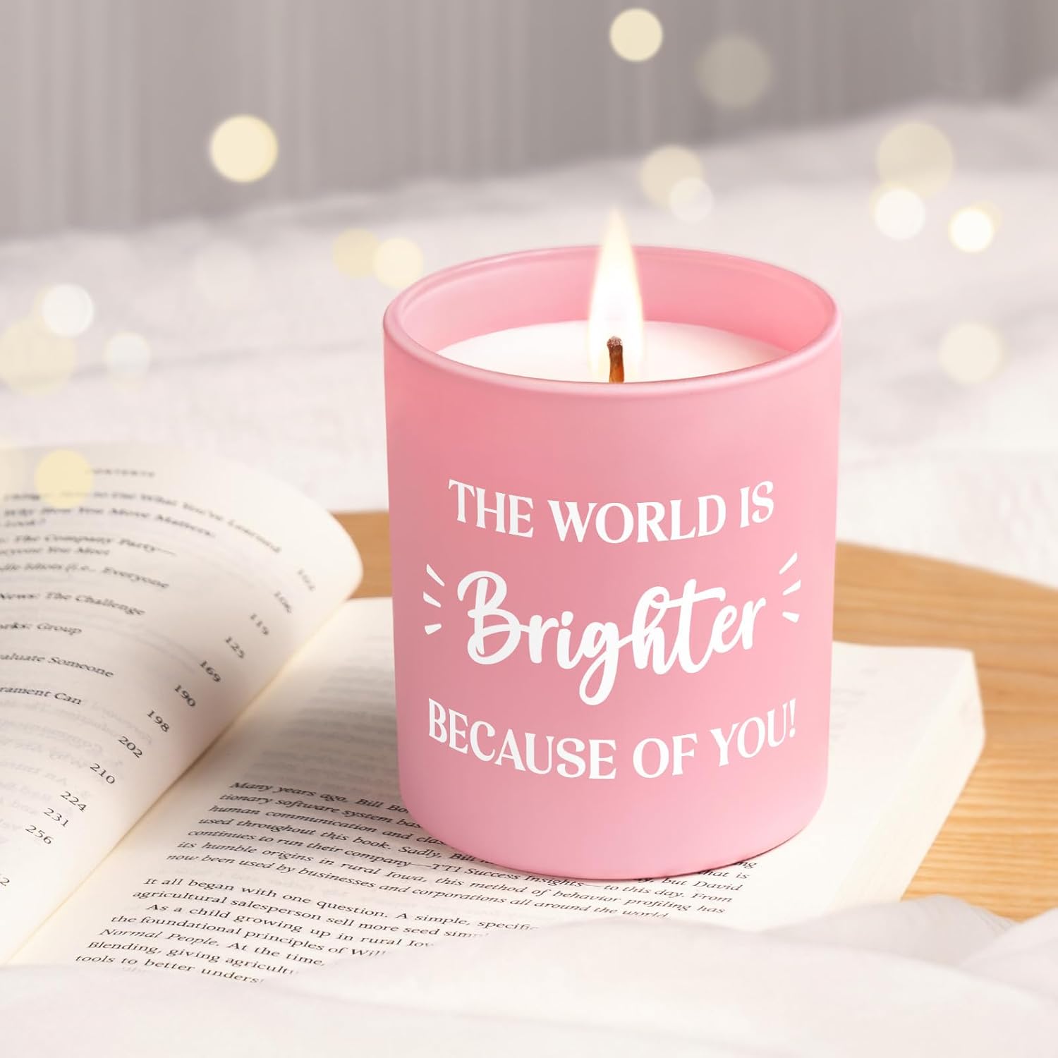 Galentins Day Birthday Gifts For Friend Women - Inspirational Candle Lavender Scented, Thank You/Appreciation Gifts For Best Friend, Mom, Sister, Wife, Bosses, Teacher, Nurse, 10Oz