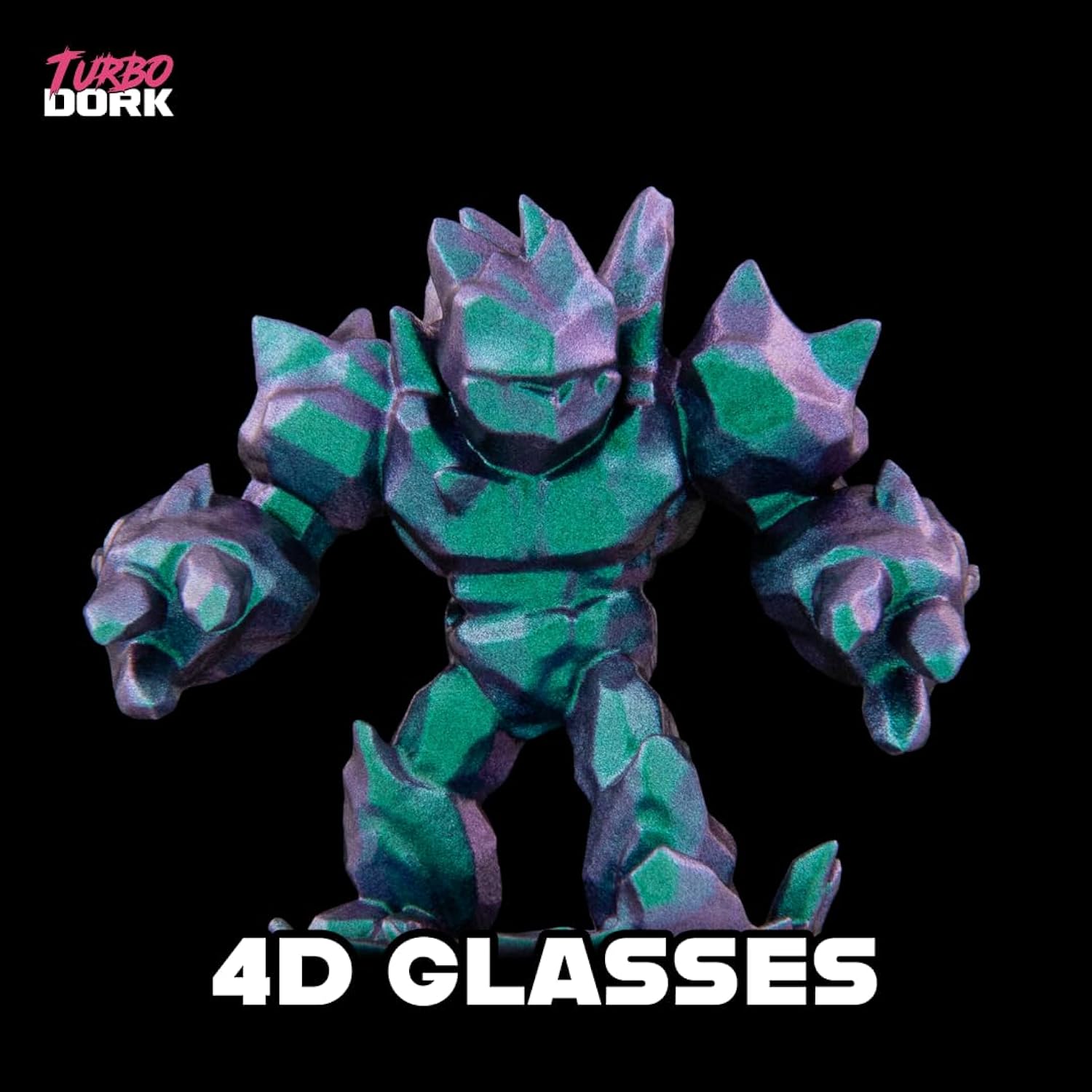 4D Glasses Turboshift Acrylic Paint 22Ml Bottle - Water-Based Non-Toxic Metallic Color Shifting Paint
