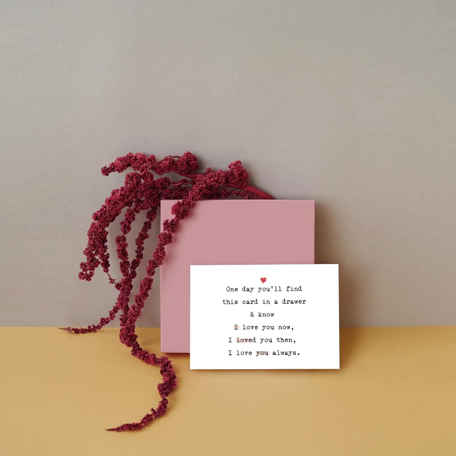 Romantic Birthday Card For Girlfriend Boyfriend, Sweet Anniversary Card For Her, I Love You Always Gift For Him, Valentines Day Card, One Day You’Ll Find This Card...