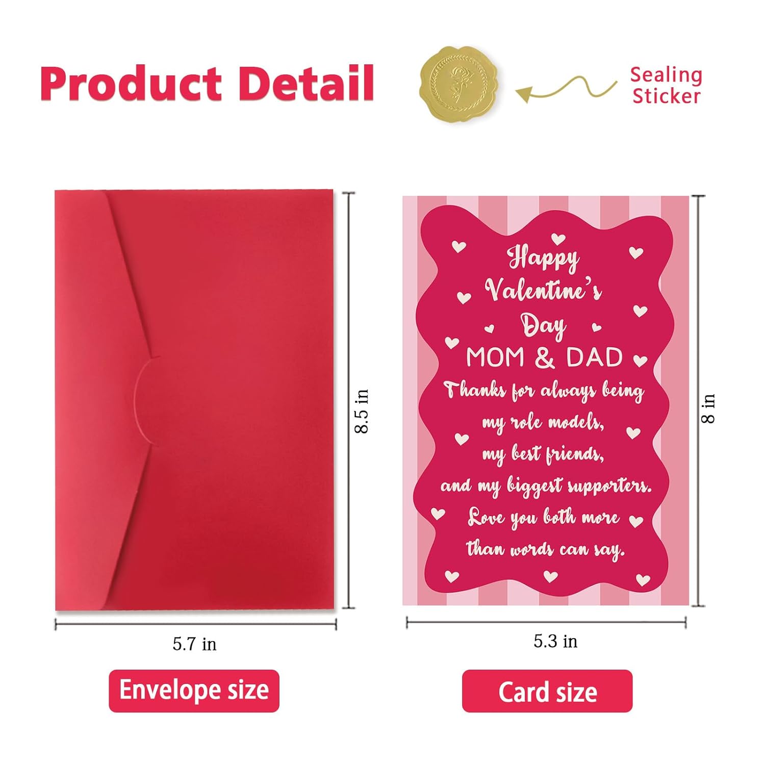 Valentines Day Card For Mom And Dad – Sweet Valentines Day Gifts For Mom And Dad – Valentine’S Day Card From Son Or Daughter To Show Love And Appreciation