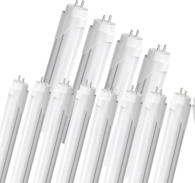 12 Pack 4FT T8 LED Bulbs Type A B 24W 3000LM 5000K Plug and Play Ballast Bypass Replacement