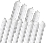12 Pack 4FT T8 LED Bulbs Type A B 24W 3000LM 5000K Plug and Play Ballast Bypass Replacement