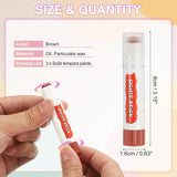 Tempera Paint Sticks, 3 Pcs Solid Tempera Paints Sticks Washable Bulk Markers Pen Quick Drying For Artists Beginners Art Supplies, Brown