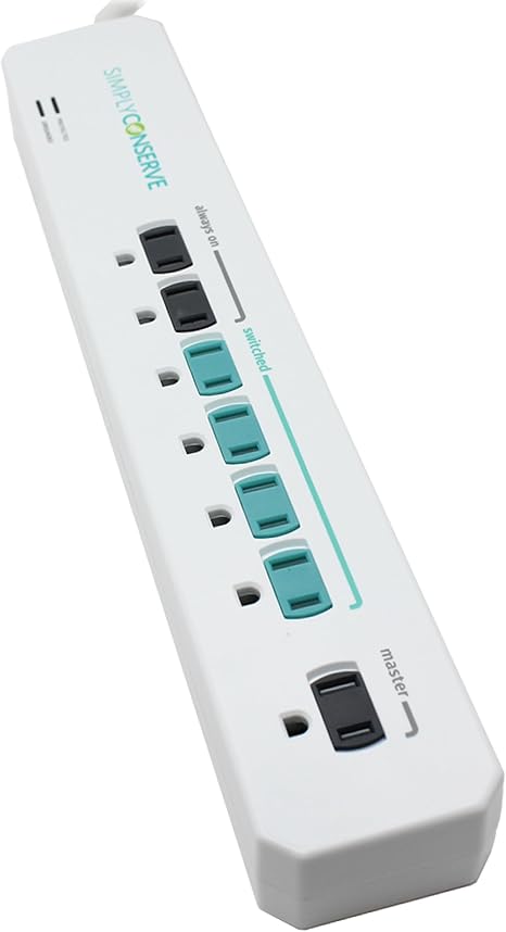 SC73T1 Power Strip Surge Protector Multiple Outlets White Extension Cord