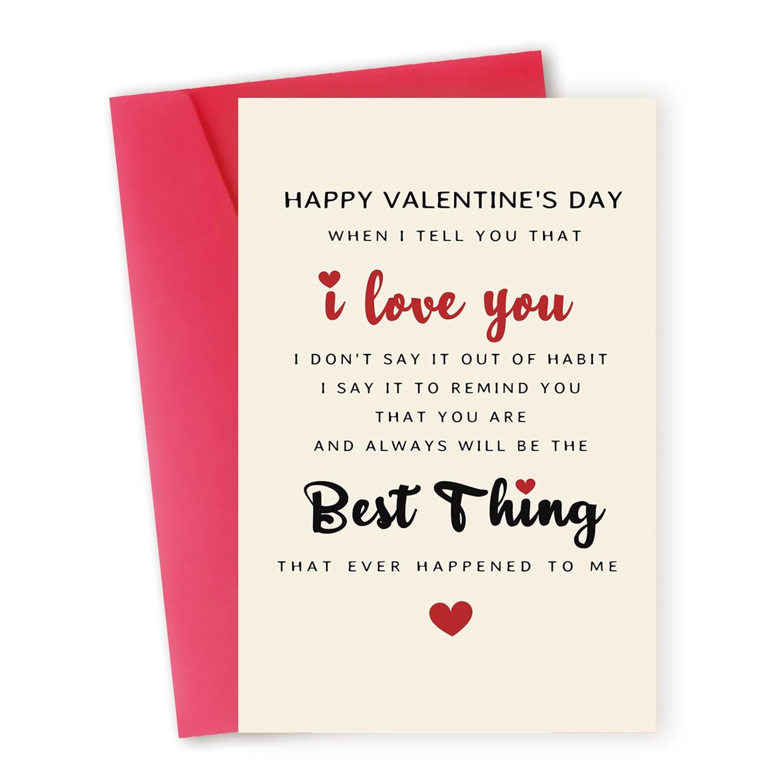 Funny Valentines Day Card For Husband Wife Boyfriend Girlfriend Fiance Fiancee?Romantic Valentines Day Gifts For Him Her?Best Thing Ever V-Day Cards For Significant Other