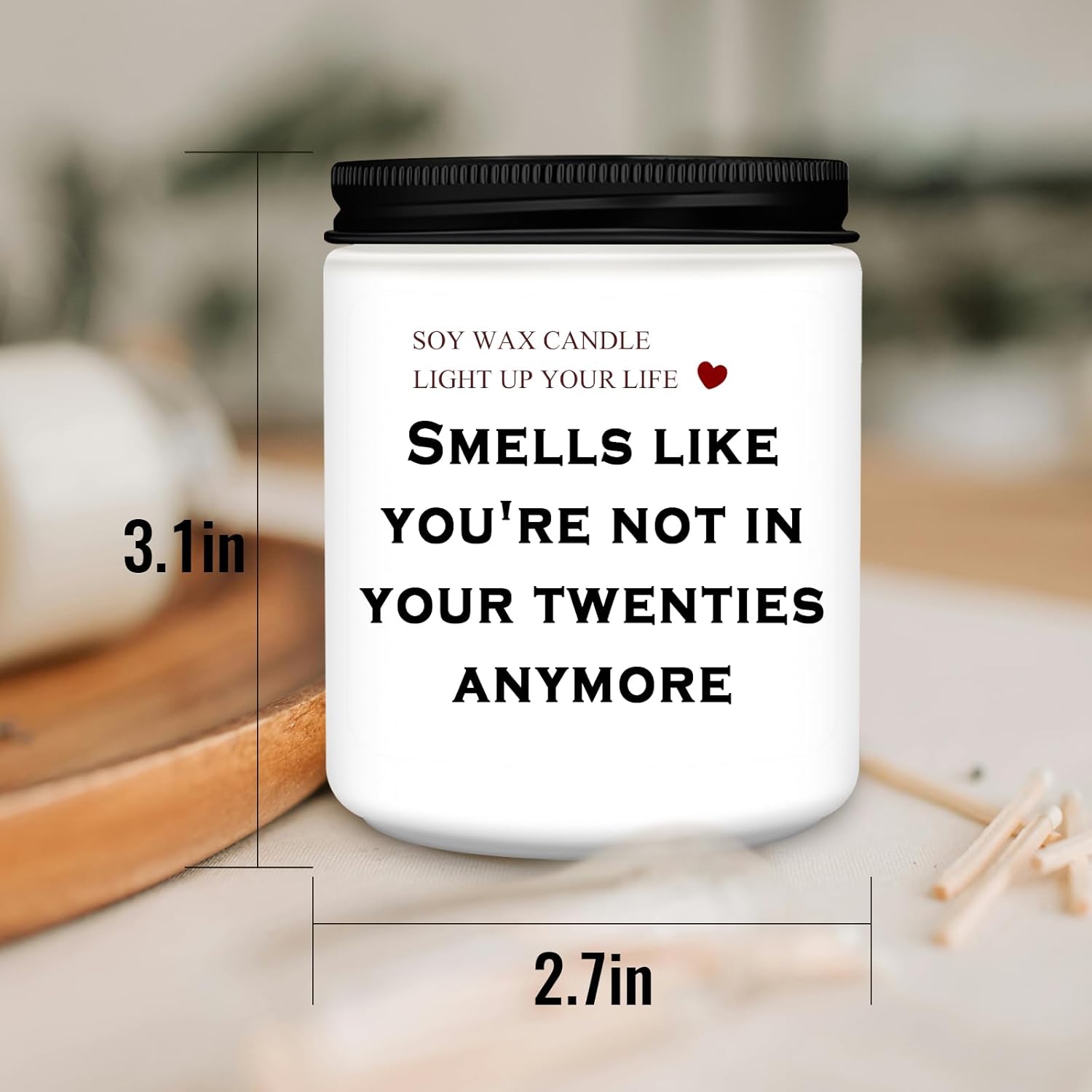 30Th Birthday Candle Gifts For Women Men, Happy 30Th Birthday Decorations Gift For Her Him, Funny 30 Years Old Gifts Ideas- Lavender Candles