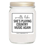 You Nique Designs Candle For Country Music Fan - 8Oz Candle - Cowgirl Gifts For Country Music Lovers - Cool Country Music Gifts For Music Lovers (Lavender & Vanilla)