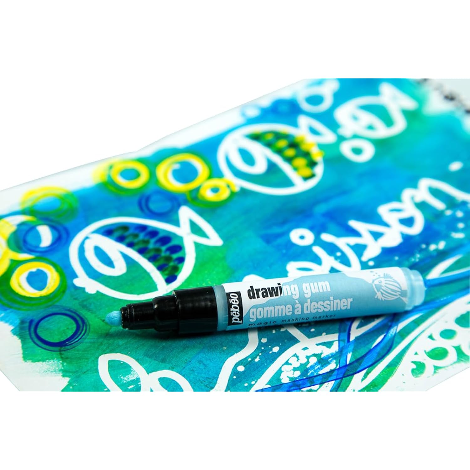Pebeo MAGIC! Drawing Gum Marker for Kids, Masking Fluid, 4 mm