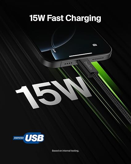 2 Pack USB A to USB C Braided Fast Charging Cable 3.3FT for Phone & Tablet