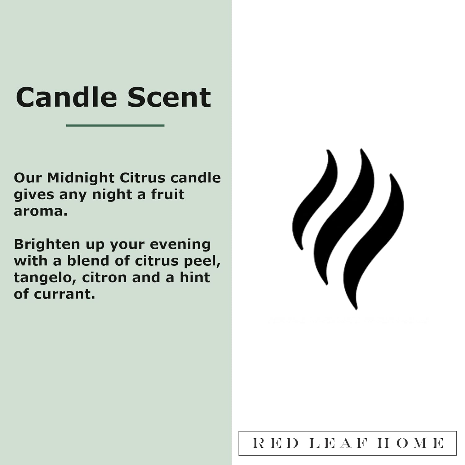 Midnight Citrus Jar Candle | Includes Matching Glass Lid, Large | Aromatherapy | Borderless Collection | 16.5Oz