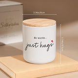 Sympathy Gifts For Loss Of Loved One, Memorial Gifts - No Words Just Hugs Lavender Scented Candle 7Oz - Bereavement, Grief, Thinking Of You, Get Well, Condolence Candle For Women