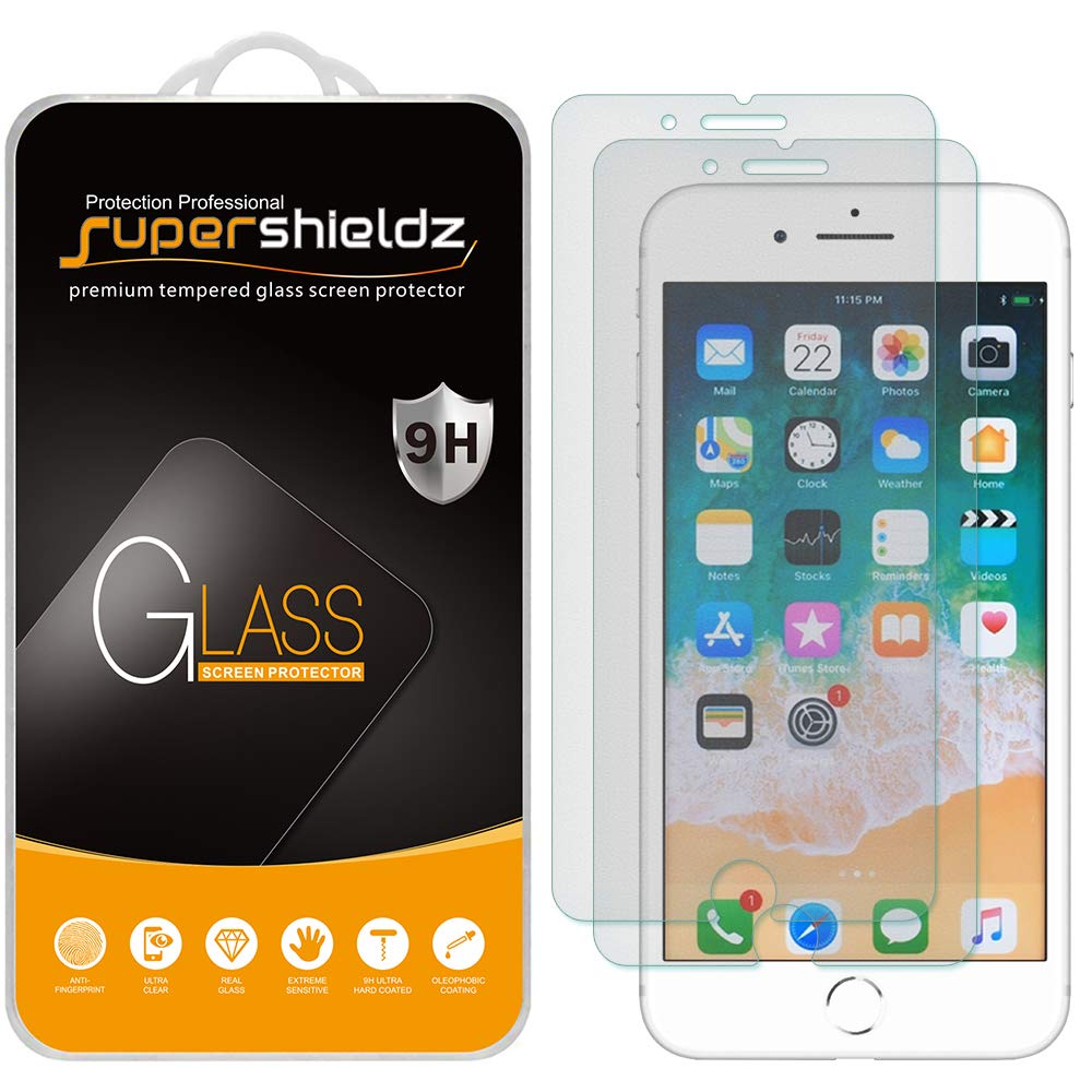 (2 Pack) Anti Glare (Matte) Screen Protector Designed for  iPhone 8 Plus and iPhone 7 Plus (5.5 inch) [Tempered Glass] Anti Scratch, Bubble Free
