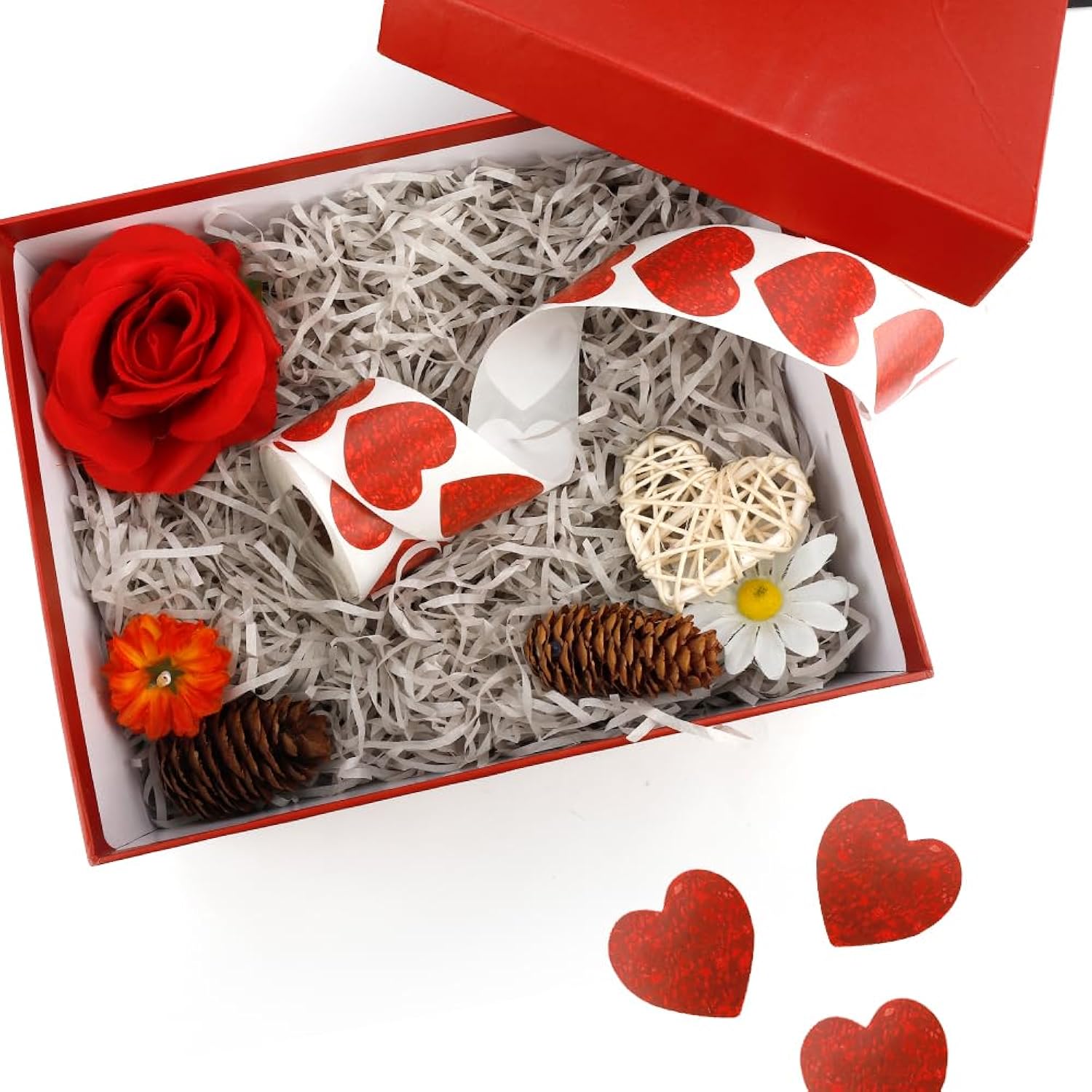Heart Stickers Roll - 500Pcs 1.5" Red Self-Adhesive Labels For Kids, Envelopes, Wedding, Valentine'S Day, Award, Christmas Supplies