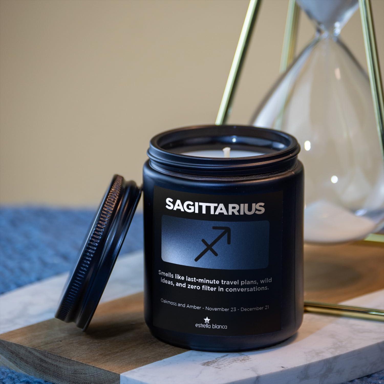 9Oz Sagittarius Gifts November December Birthday Astrology Gifts For Women, Candles For Women Scented Candle For Home, Soy Wax, For Zodiac Birthdate, Zodiac Candles