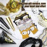 384pc New Year’s Eve 2026 Party Supplies Kit for 96 Guests Hats Glasses Noisemakers