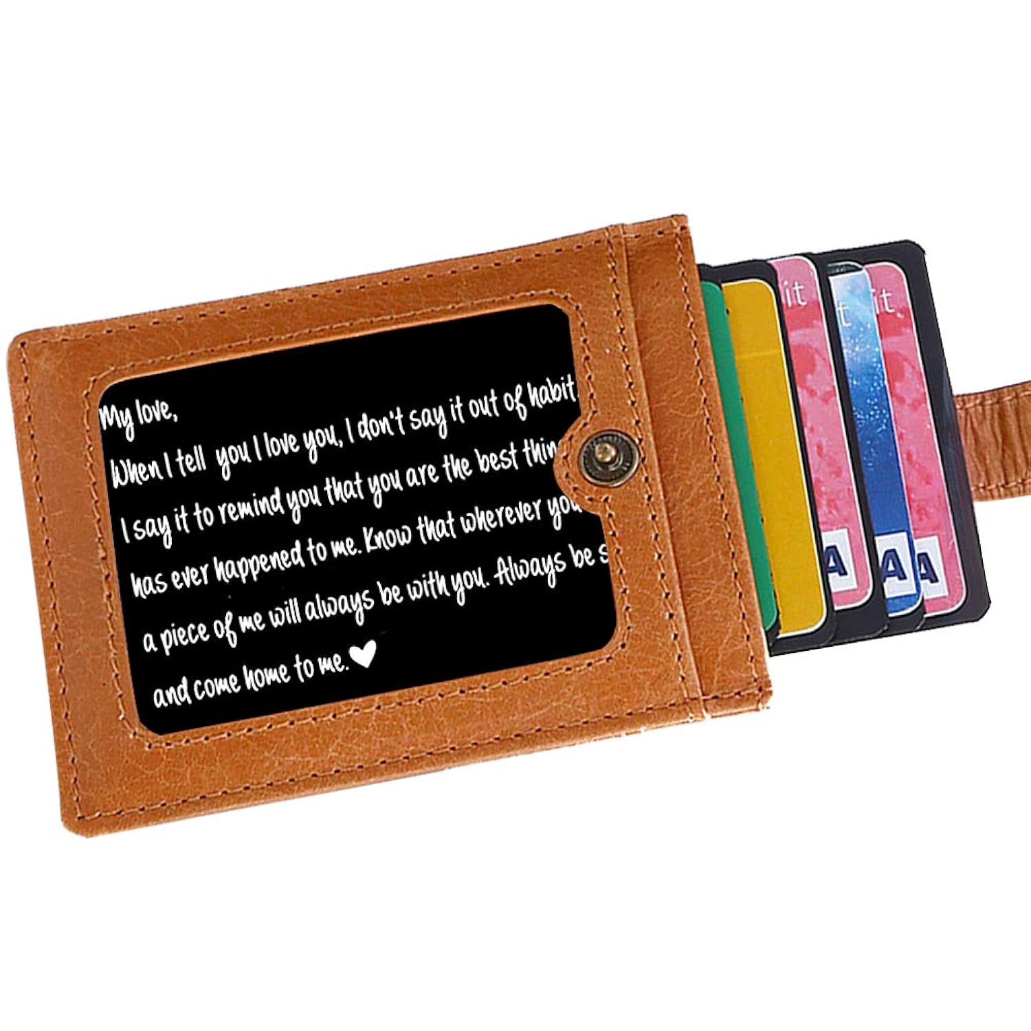 I Love You Wallet Card Love Note For Husband To My Love Gifts, Engraved Wallet Insert, Valentine Gifts For Men, Anniversary Card From Wife, Anniversary Cards For Husband, Boyfriend