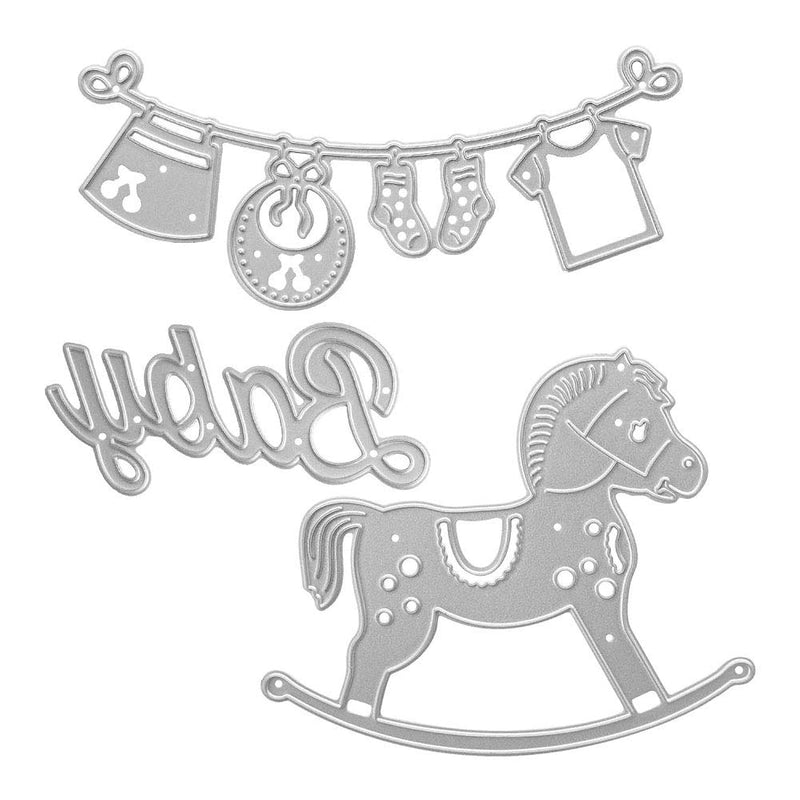 Cutting Dies Metal, Baby Party Decoration Embossing Stencils For Diy S