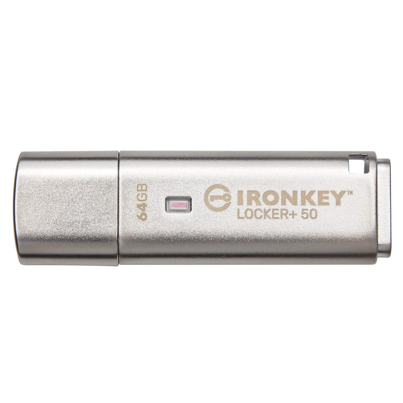 Ironkey Locker+ 50 64Gb Encrypted Usb Flash Drive | Usb 3.2 Gen 1 | Xts-Aes Pr