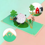- Pop Up Birthday Card With Lamb In Farm Design, Greeting Card - Surprising Present, Perfect 3D Sheep Card For Friends, Farmers, Kids And Sheep Lover On Thanksgiving, Any Occasion