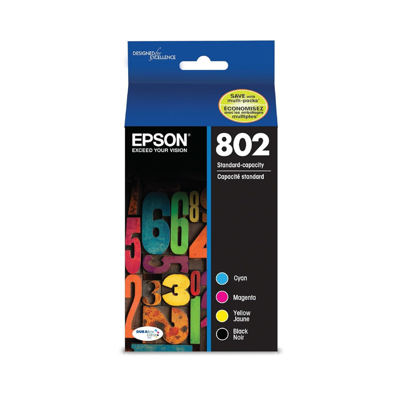 802 DURABrite Ink Combo (Black & Color) for WF-4720, WF-4740