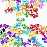50 Pack Mixed Creative Cute Dog Shaped Wooden Buttons Children Diy Dec