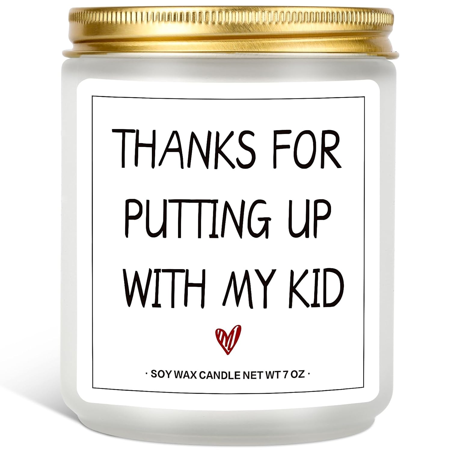 Teacher Appreciation Gifts Thank You Gifts For Daycare Teacher Women Men Nanny Retirement Gifts Thanksgiving Gifts Graduation Gifts - Thanks For Putting Up With My Kid Candle - 7 Oz