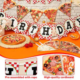 Pizza Photo Pennant Banner 3 Pieces Pizza Happy Birthday Banner Pizza