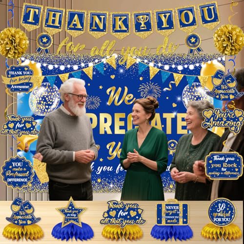 We Appreciate You Banner Decorations,Employee Appreciation Decorations