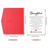 Lovely Daughter Cards From Mom, Valentines Day Birthday Card For Daughter, Daughters Gifts From Mom, Happy Birthday Daughters Card Gifts Ideas With Envelopes, College Gift For Teen Girls Daugh Ter