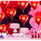 Happy Anniversary Balloons Decorations - 16 Inch Silver Anniversary Le