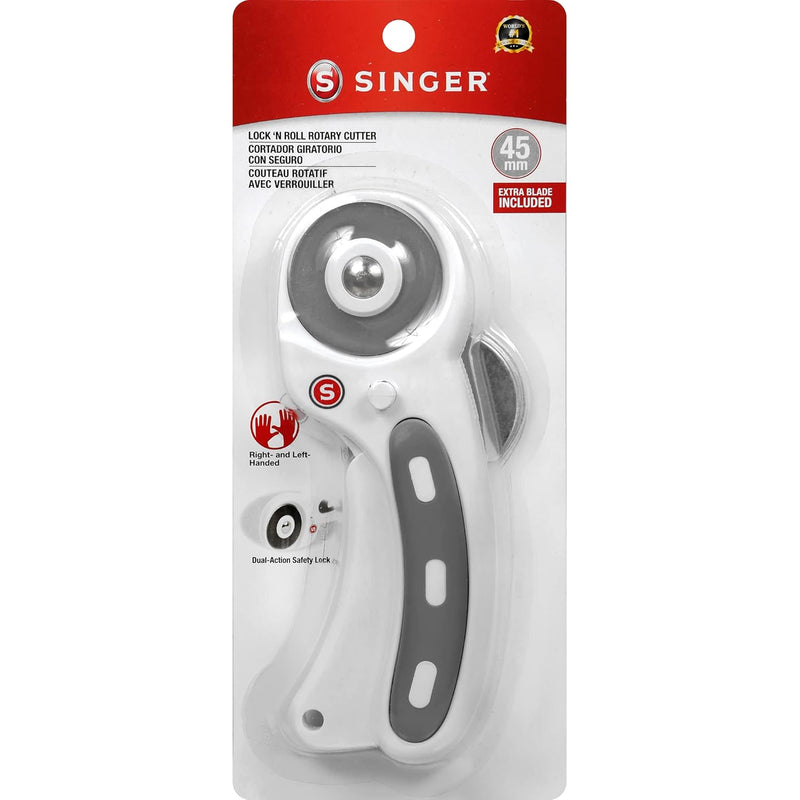 Singer 45Mm Rotary Cutter With Trigger Release And 45Mm Blade Replacement