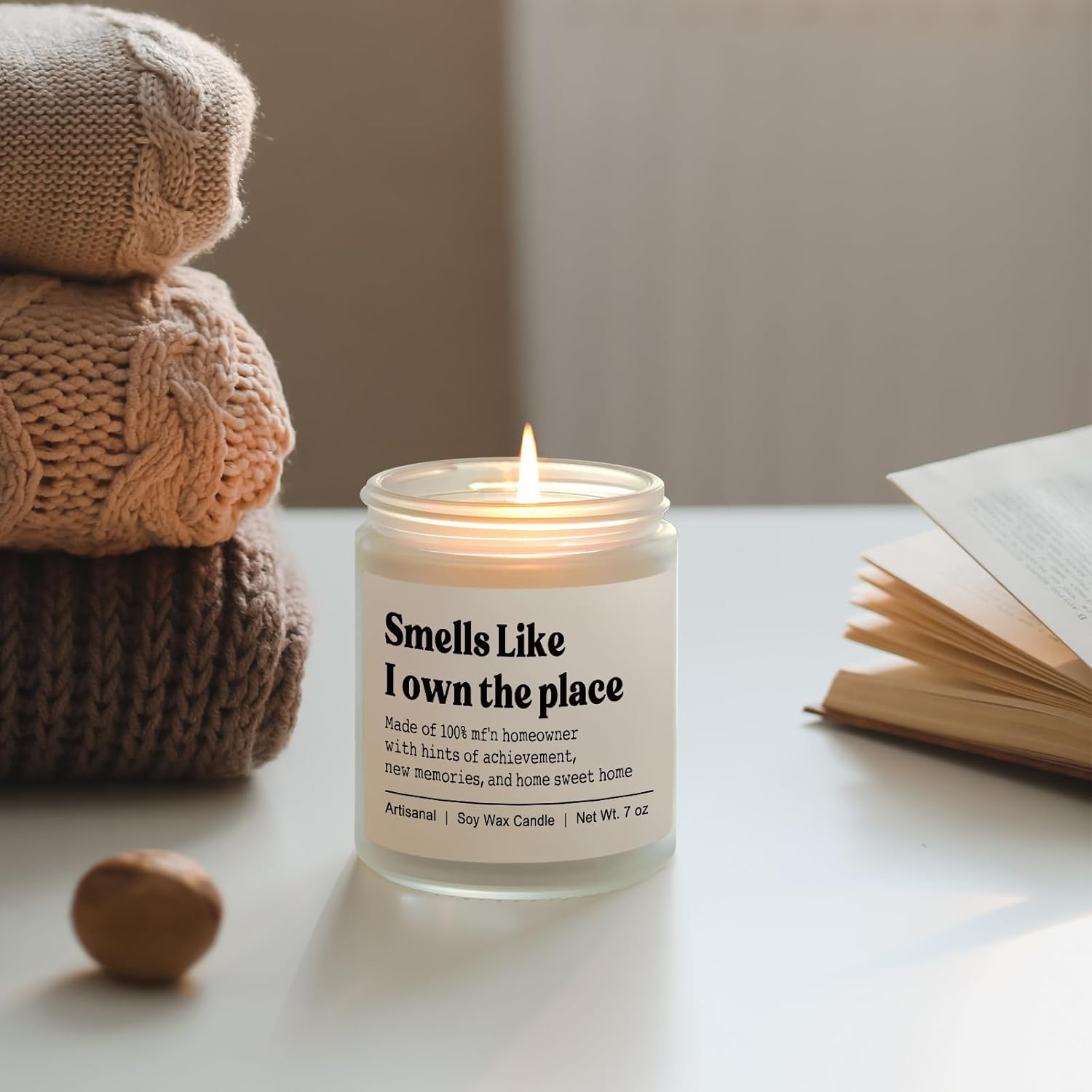 House Warming Gifts, New House/Home Candle, Best Housewarming Gift 2026, Closing Gifts For Home Buyers, New Homeowner, First Apartment Essentials, Handmade, 7Oz
