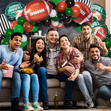 236Pcs Football Balloons Arch, Large Football Themed Balloon Arch Garland Kit, Black Green Brown Football Birthday Balloons For Party Decoration