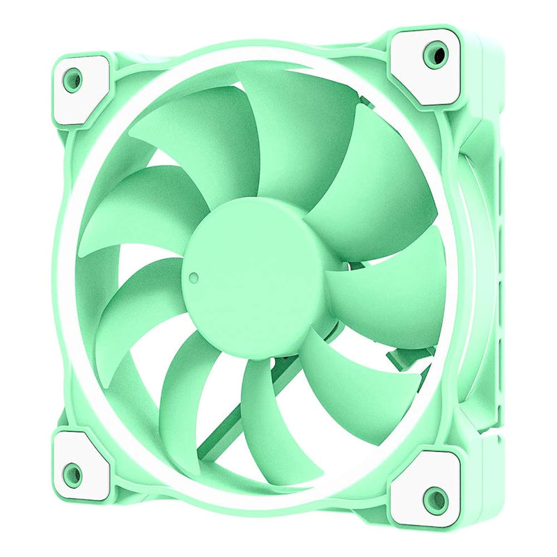 ID-COOLING ZF-12025 Pastel 120mm Case Fan White LED PWM Fan for PC Case/CPU Co