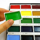 Gansai Tambi Watercolor Paint Set, 12 Nuance Colors, Professional-Quality For Artists And Crafters, For Kids, Adult, Made In Japan