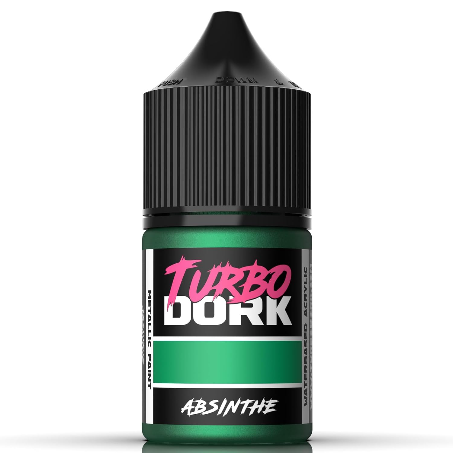 Absinthe Metallic Acrylic Paint 22Ml Bottle - Water-Based Non-Toxic Metallic Finish Paint