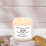 Scented Candle Bridesmaid Proposal Gifts - Lavender Soy Wax Candle - Maid Of Honor Proposal Gift - Will You Be My Maid Of Honor Gifts For Friends Girls Women 4Oz