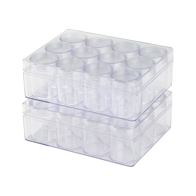 12 Grids Bead Organizer Transparent Plastic Organizer Box For Diamond