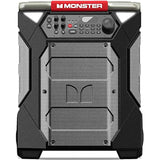 Monster Rockin' Roller 270 Portable Indoor/Outdoor Wireless Speaker, 200 Watts, Up to 100 Hours Playtime, IPX4 Water Resistant, Qi Charger, Connect to Another TWS Speaker (Slate)
