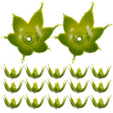 100 Pcs Green Plastic Flower Bases 2.17X2.17X1.38 Inches Artificial Rose Calyxes Sepals For Diy Floral Arrangements Craft Supplies Home Decor