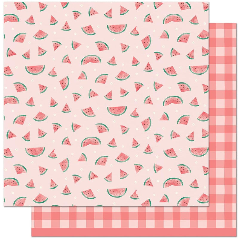 Lf3147 One In A Melon 12X12 Patterned Paper (Pack Of 12 Sheets)