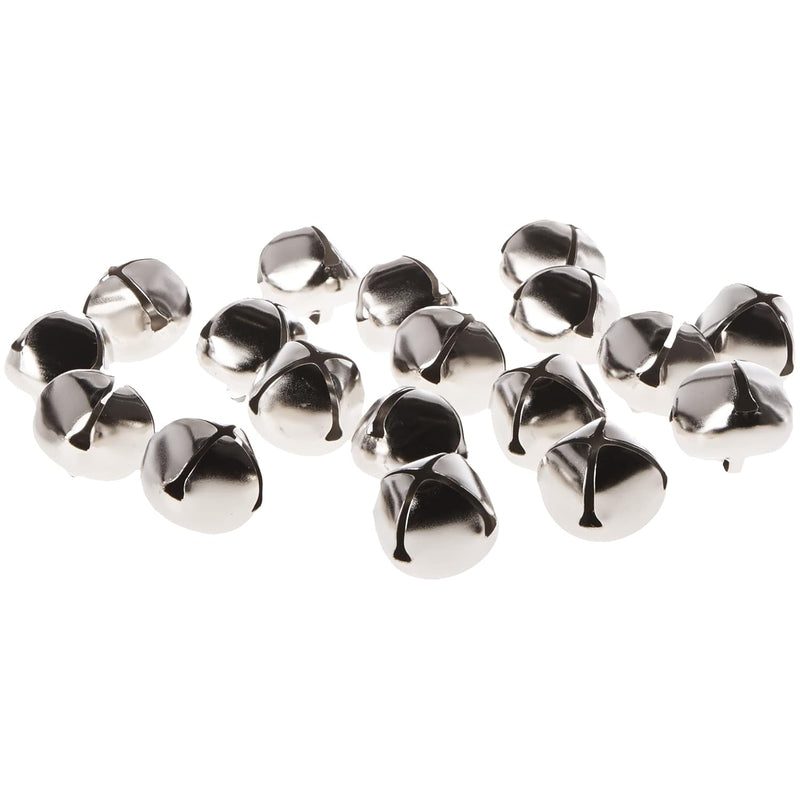 Jingle Bells 1-Inch, 18/Pack, Silver