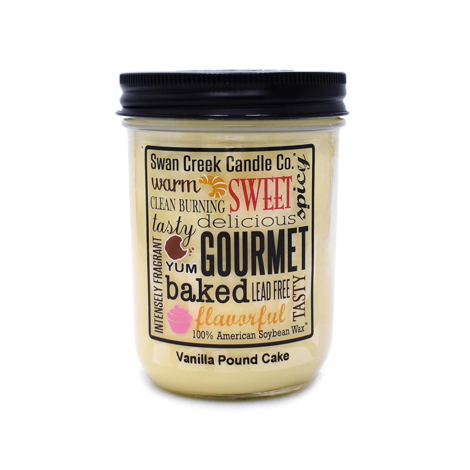 Co. 12 Ounce Kitchen Pantry Jar (Vanilla Pound Cake)
