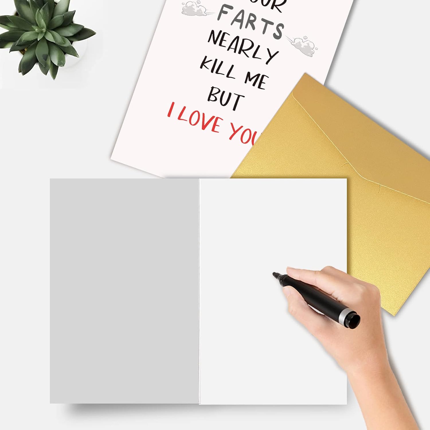 Rude Valentines Day Card For Him, Funny Farts Anniversary Card For Husband, Your Farts Nearly Kill Me But I Love You