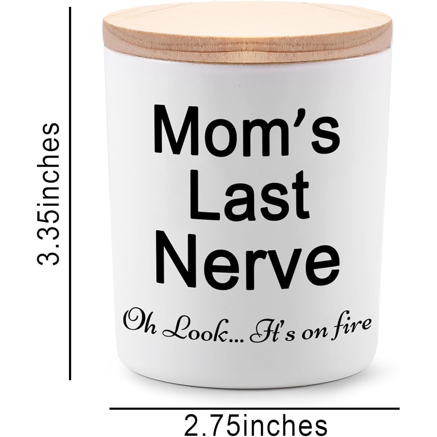 Moms Last Nerve Candle, Gifts For Mom From Daughter Son, Funny Birthday Gift For Mom, Lavender Scented Candles, Natural Soy Candles, 6 Oz