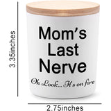 Moms Last Nerve Candle, Gifts For Mom From Daughter Son, Funny Birthday Gift For Mom, Lavender Scented Candles, Natural Soy Candles, 6 Oz