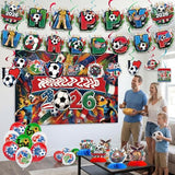World Soccer Party Decoration, Complete Celebration Kit, Party Supplies for Football Fans, Soccer Celebrations