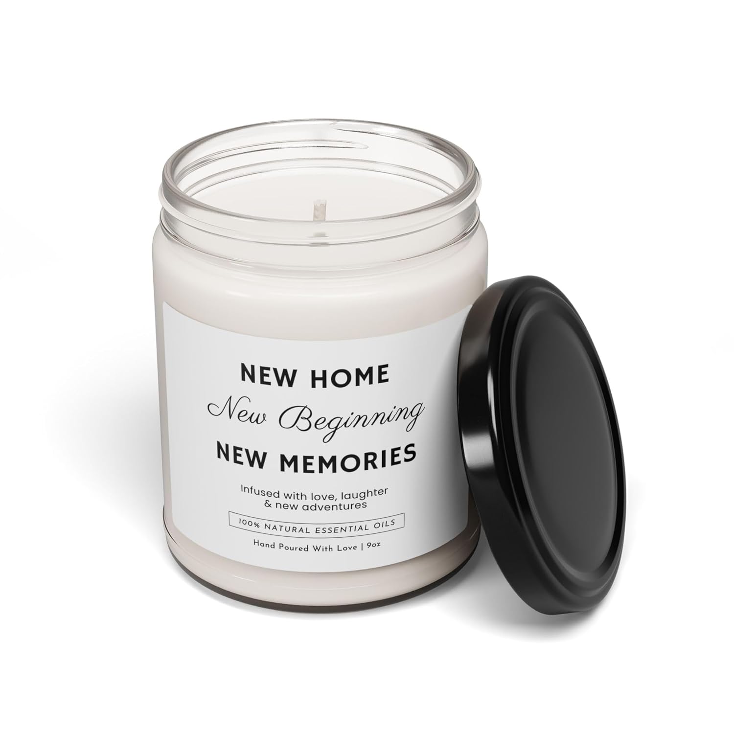 -New Home Candle – New Home, New Beginning, New Memories | Housewarming Gift For Homeowners, New Apartment, Moving Celebration