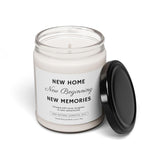 -New Home Candle – New Home, New Beginning, New Memories | Housewarming Gift For Homeowners, New Apartment, Moving Celebration