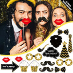 Black And Gold Birthday Party Decorations - (Total 169Pcs) Happy Birthday Supplies For Women And Men, Balloons,Tablecloth,Foil Backdrops,Plates,Cups,Photo Props,Sash,Tableware For 24 Guests
